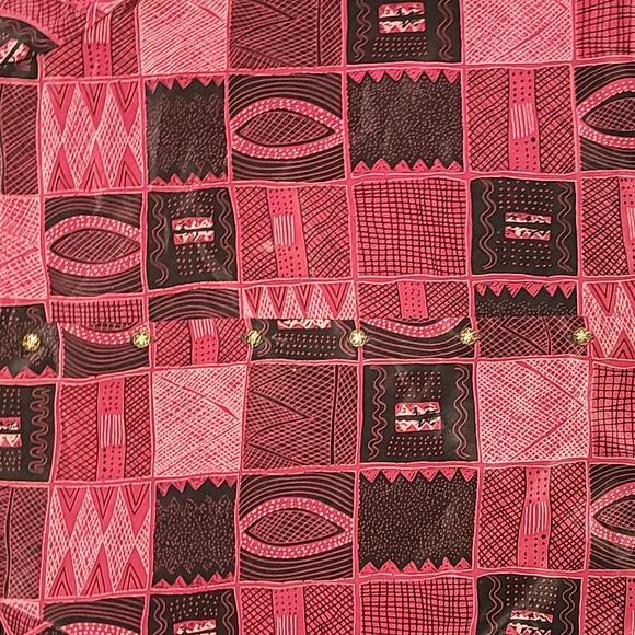 Vintage. Made in USA. Silver Threads. 💯 Polyester. Button- down. Women's XL - Picture 7 of 16